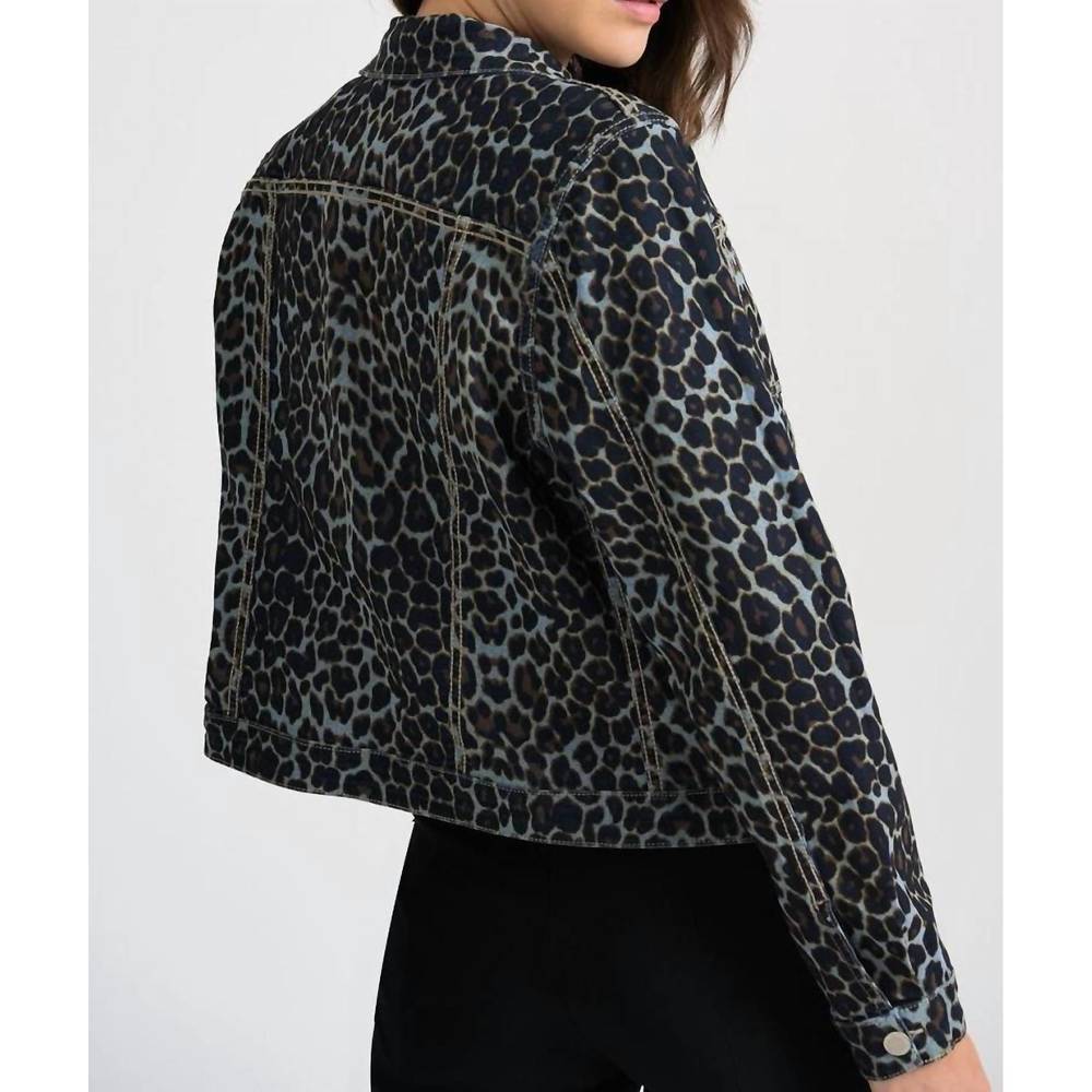 NEW JOSEPH RIBKOFF reversible jacket in denim blue/multi - Picture 4 of 4
